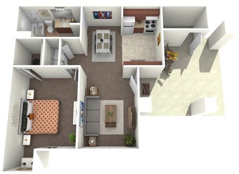 a floor plan of a two bedroom apartment